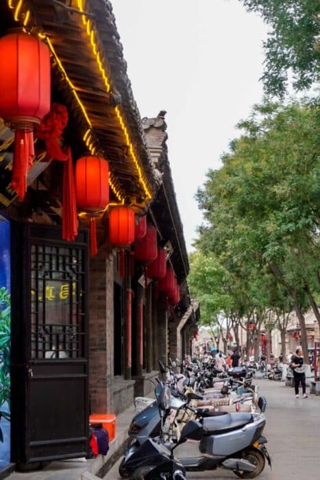Motos en Pingyao