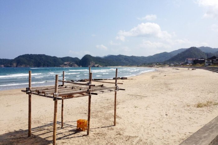 Playita de un pueblo pesquero en Tottori