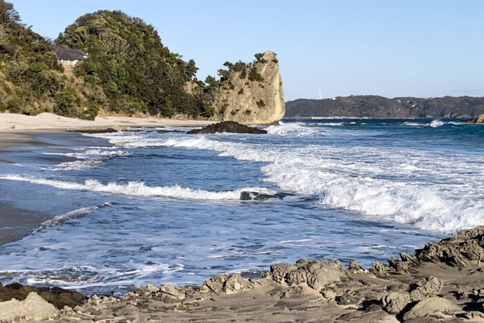 Paisaje rocoso en la costa de Izu