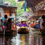Damnoen Saduak, el turístico mercado flotante de Bangkok