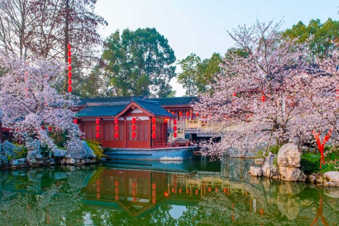 Parque del este en Wuhan