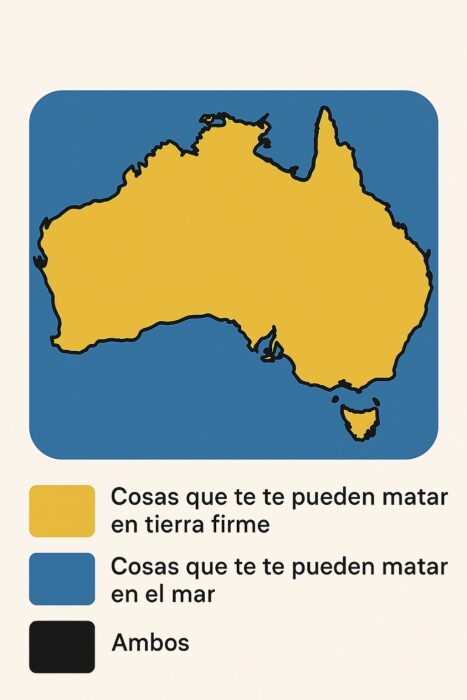 Seguro de viaje para Australia, mapa informativo ;-)